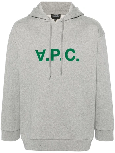 Shop Apc A.p.c. Sweatshirt In Plb Gris