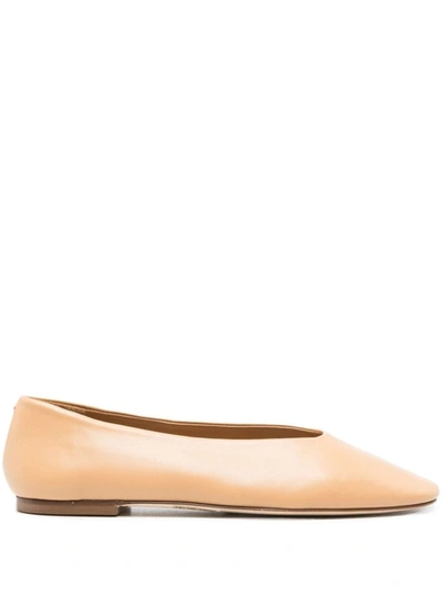 Shop Aeyde Kirsten Nappa Leather Chai Shoes In Nude & Neutrals