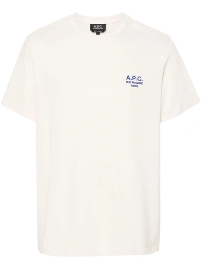 Shop Apc A.p.c. T-shirt Raymond Clothing In White