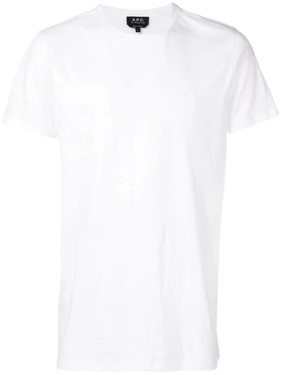 Shop Apc A.p.c. Tshirt In Aab Blanc