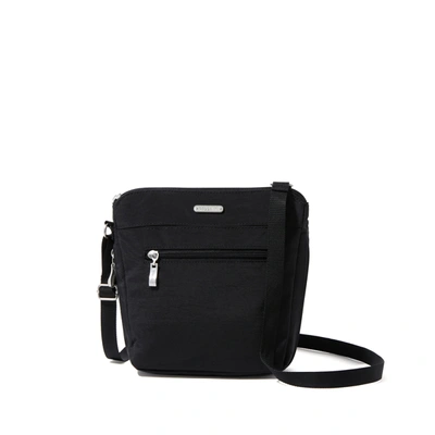Shop Baggallini Women's Expandable Pocket Crossbody Bag In Black