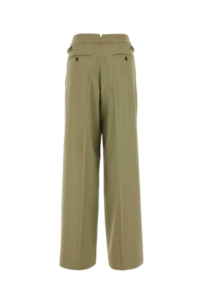 Ami Alexandre Mattiussi Ami Paris Sage Green Viscose Blend Pant In Green