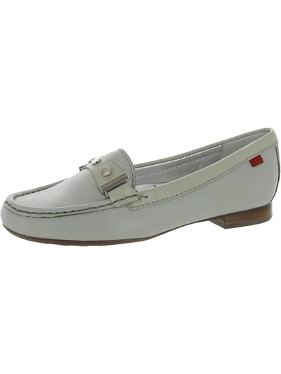 Shop Marc Joseph Mulberry Womens Leather Slip On Loafers In White