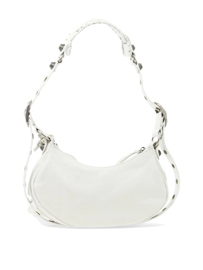 Shop Balenciaga "le Cagole Xs" Crossbody Bag In White