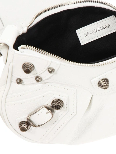 Shop Balenciaga "le Cagole Xs" Crossbody Bag In White