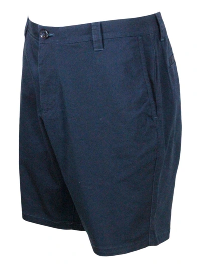 Shop Armani Exchange Shorts In Blue