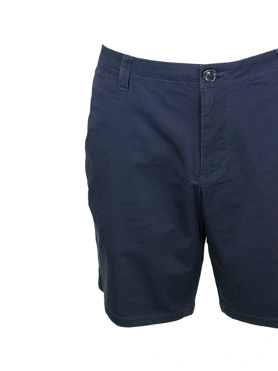 Shop Armani Exchange Shorts In Blue