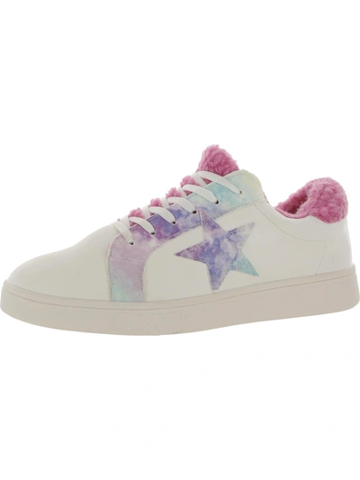 Shop Yoki Gleny 09 Womens Faux Leather Star Casual And Fashion Sneakers In Multi