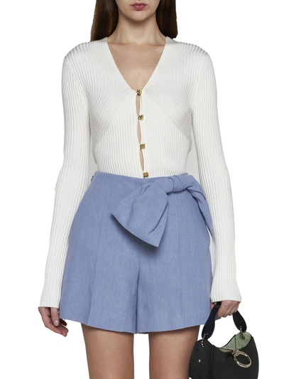 Shop Chloé Chloè Shorts In Pebble Blue