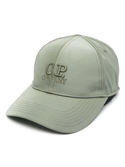 Shop C.p. Company Chrome-r Logo Cap Accessories In Green