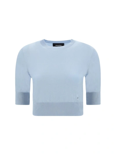 Shop Dsquared2 Top In Blue Bell