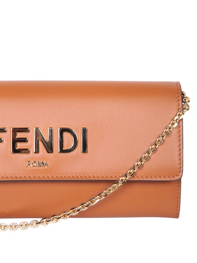 Shop Fendi Wallets In Brown