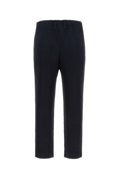 Shop Issey Miyake Homme Plisse'  Pants In Blue