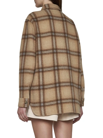 Shop Isabel Marant Coats In Brown