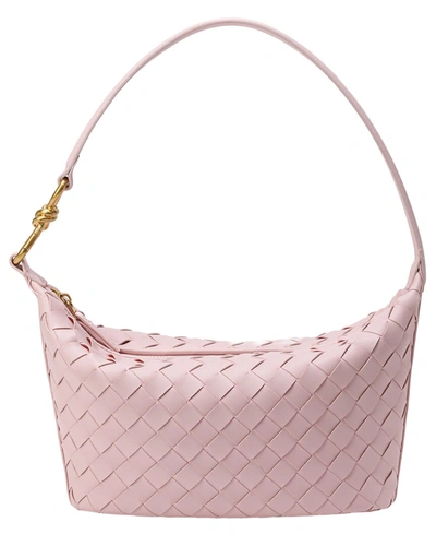 Shop Tiffany & Fred Paris Woven Leather Hobo Shoulder Bag In Pink