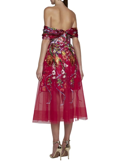 Shop Marchesa Notte Dresses In Fuchsia