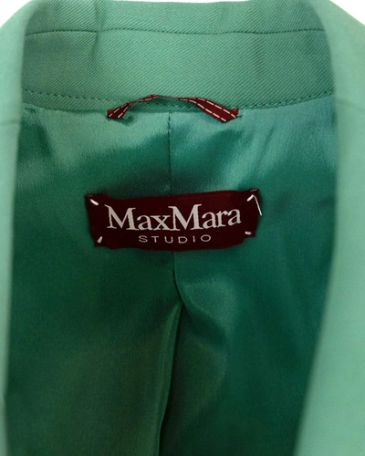 Shop Max Mara Studio Jacket In Green