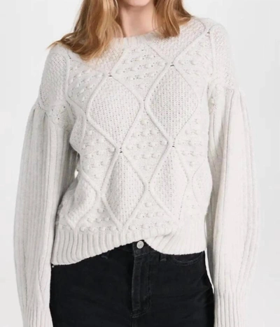 Shop Splendid Leonie Bobble Sweater In White