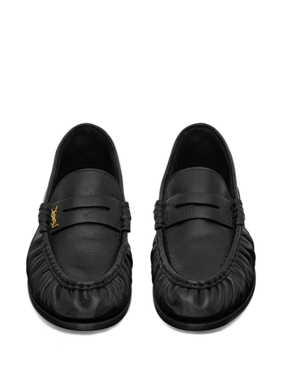 Shop Saint Laurent Loafers Le Loafers Shoes In Black