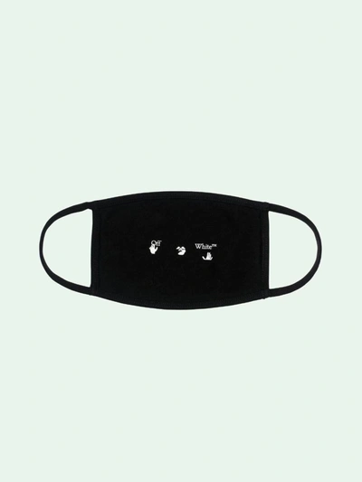 Shop Off-white Logo Mask Accessories In Black