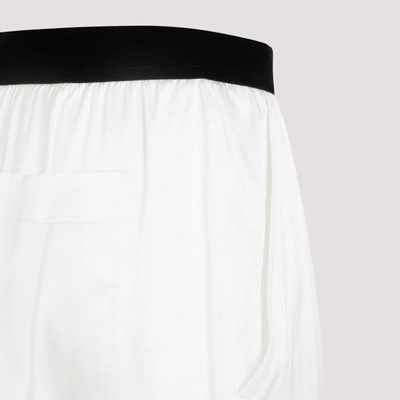 Shop Tom Ford Silk Satin Pijama Pants In Nude & Neutrals