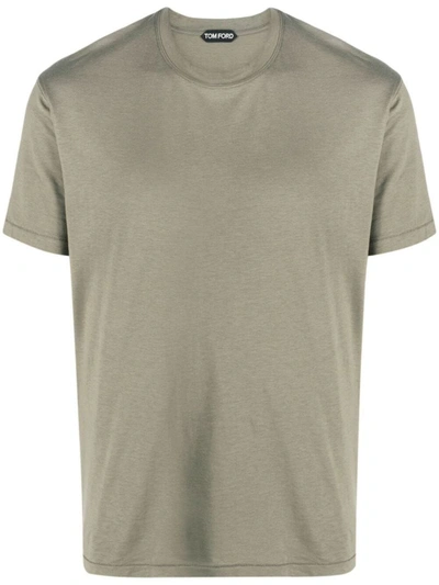 Shop Tom Ford Slim Fit T-shirt Clothing In Green