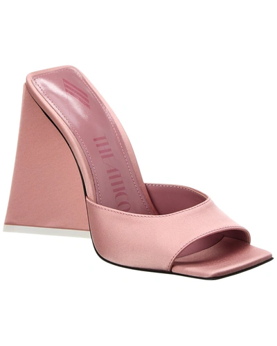 Shop Attico Satin Mule In Pink