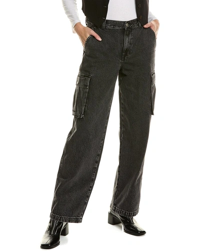 Shop Madewell Low-slung Ranney Wash Straight Cargo Jean In Black