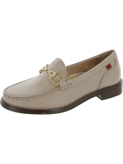 Shop Marc Joseph Park Ave Womens Leather Slip On Loafers In White