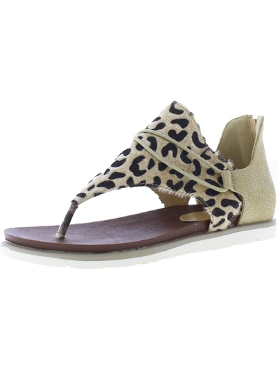 Shop Shoe'n Tale Womens Faux Fur Slip-on Thong Sandals In Multi