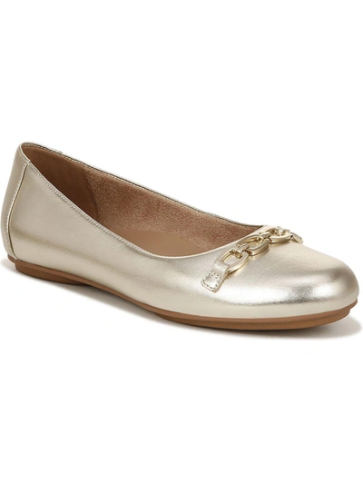 Shop Naturalizer Mira Womens Leather Slip On Ballet Flats In White