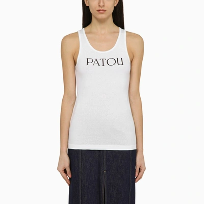 Shop Patou | White Tank Top With Logo