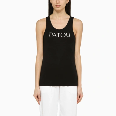 Shop Patou | Black Tank Top With Logo