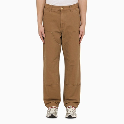 Shop Carhartt Hamilton Double Knee Pant In Brown