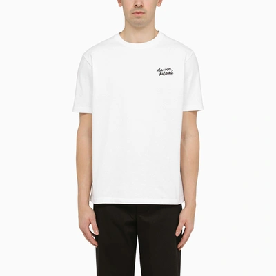 Shop Maison Kitsuné | White Cotton T-shirt With Logo