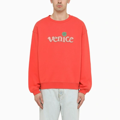 Shop Erl | Venice Red Sweatshirt In Orange