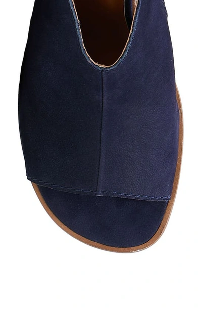Shop Lucky Brand Saimy Block Heel Sandal In Navy Blazer Bzoxde