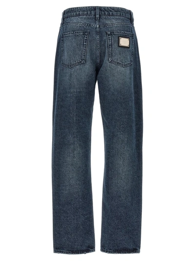 Shop Dolce & Gabbana Boyfriend Jeans In Blue