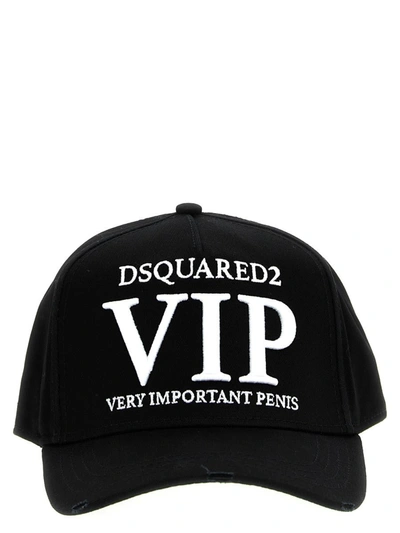 Shop Dsquared2 'vip' Cap In White/black