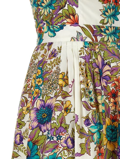 Shop Etro Floral Print Maxi Dress In Multicolor
