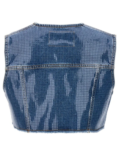 Shop Philosophy Di Lorenzo Serafini Sequin Vest Top In Blue