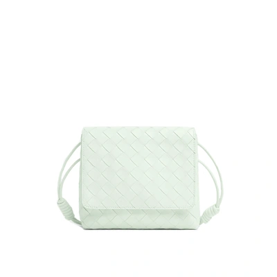 Shop Bottega Veneta Intrecciato Mini Shoulder Bag In Green