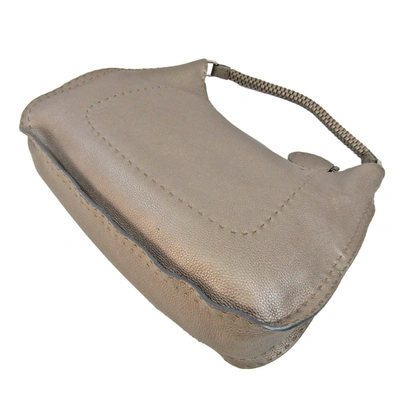 Shop Fendi Selleria Beige Leather Shopper Bag ()