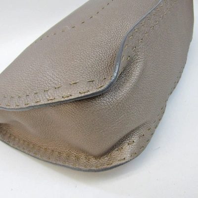 Shop Fendi Selleria Beige Leather Shopper Bag ()