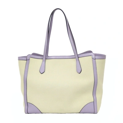 Shop Gucci Lovely Beige Canvas Tote Bag ()
