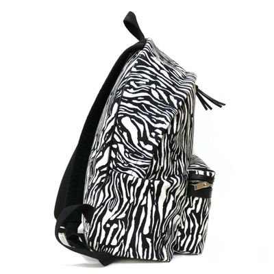 Shop Saint Laurent Black Canvas Backpack Bag ()