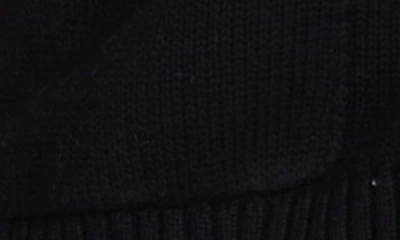 Shop Minnie Rose Oversize Cotton & Cashmere Cardigan In Black