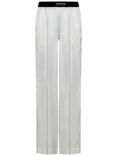 Shop Tom Ford Pantaloni  In Bianco