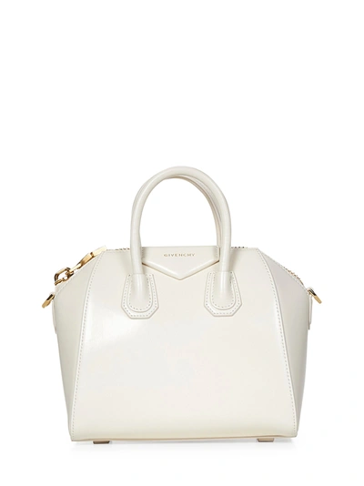 Shop Givenchy Antigona Mini Handbag In Bianco