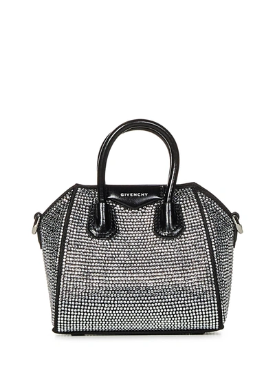 Shop Givenchy Antigona Micro Handbag In Nero